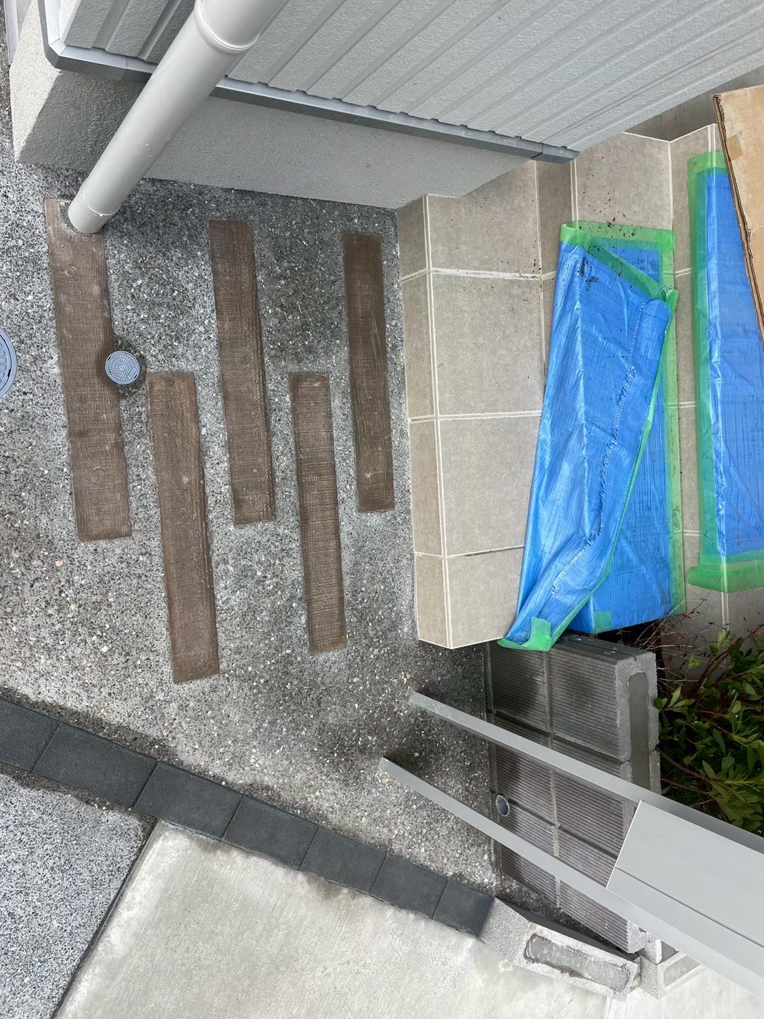江戸川区 外構完成｜玄関前（F号棟）