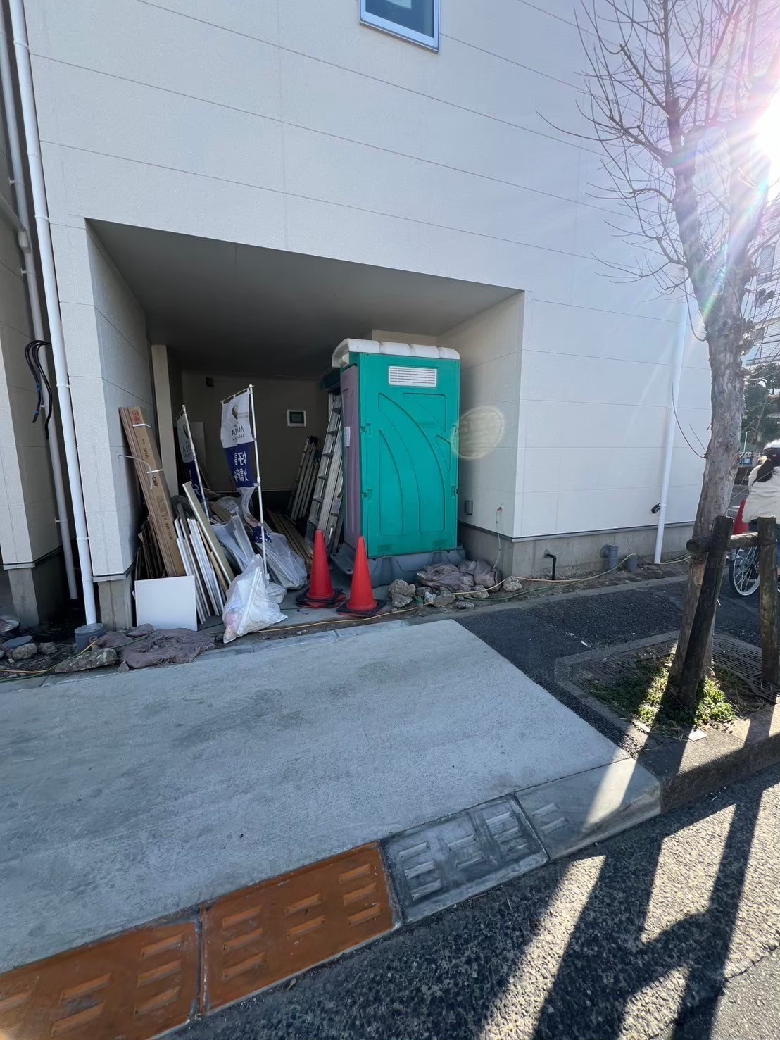 足立区 新築外構施工前｜全景（B号棟）